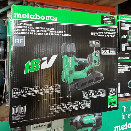 Tool-Spotlight-Meet-the-New-Metabo-HPT-18V-MULTIVOLT-BRUSHLESS-1-3-4-COIL-ROOFING-NAILER Polar Tool & Supply