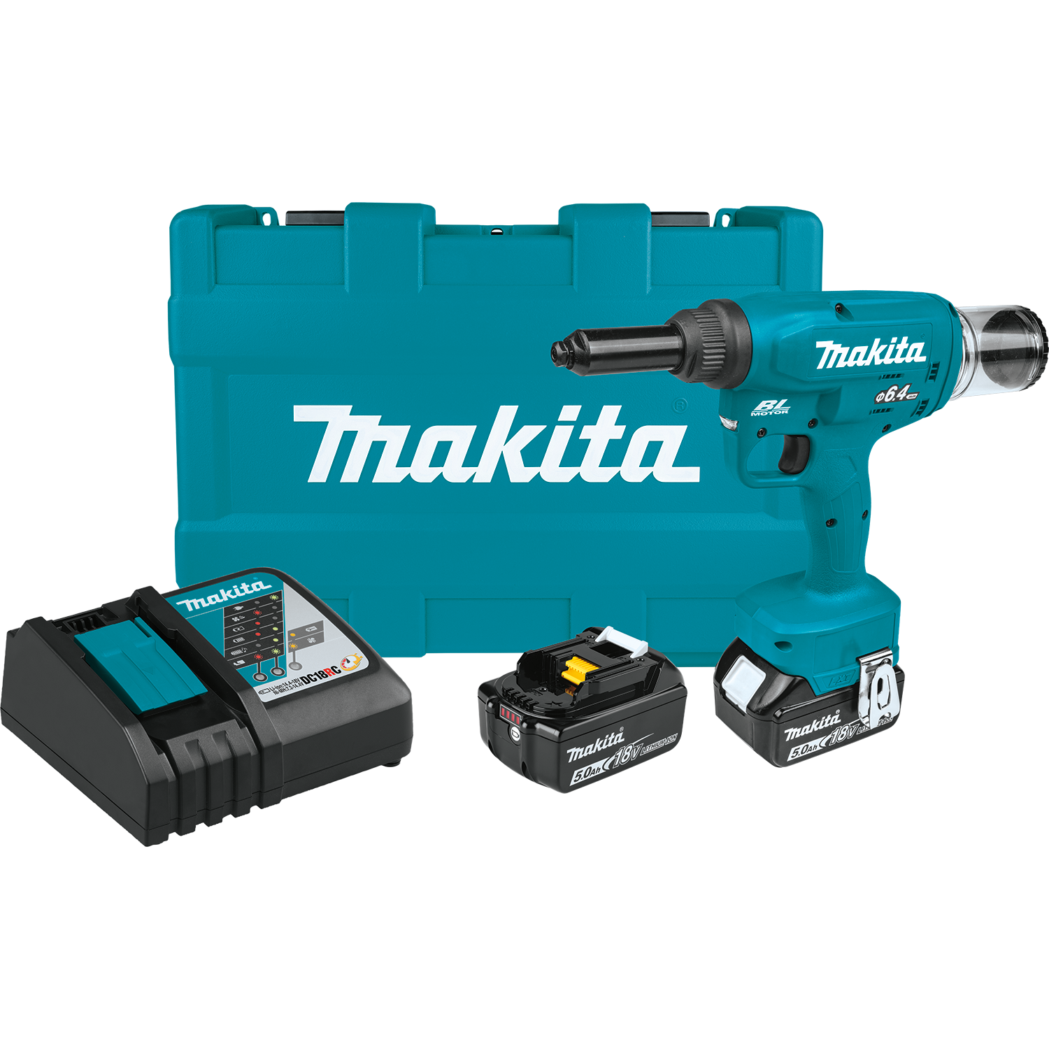 Makita 18V LXT® Brushless Cordless Rivet Tool Kit (XVR02T) Makita Products