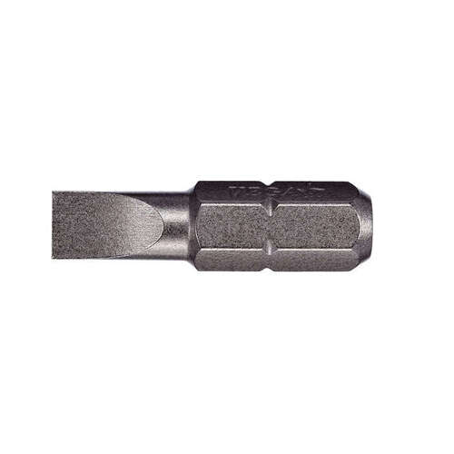 Vega Tools 125F06A Insert Slotted Driver Bit -.036 x.232 Tip - 1/4 in-Hex Shank - 1" Length - S2 Modified Steel
