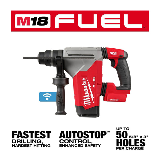 Milwaukee M18 FUEL™ 1-1/8" SDS Plus Rotary Hammer w/ ONE-KEY™ 2915-20