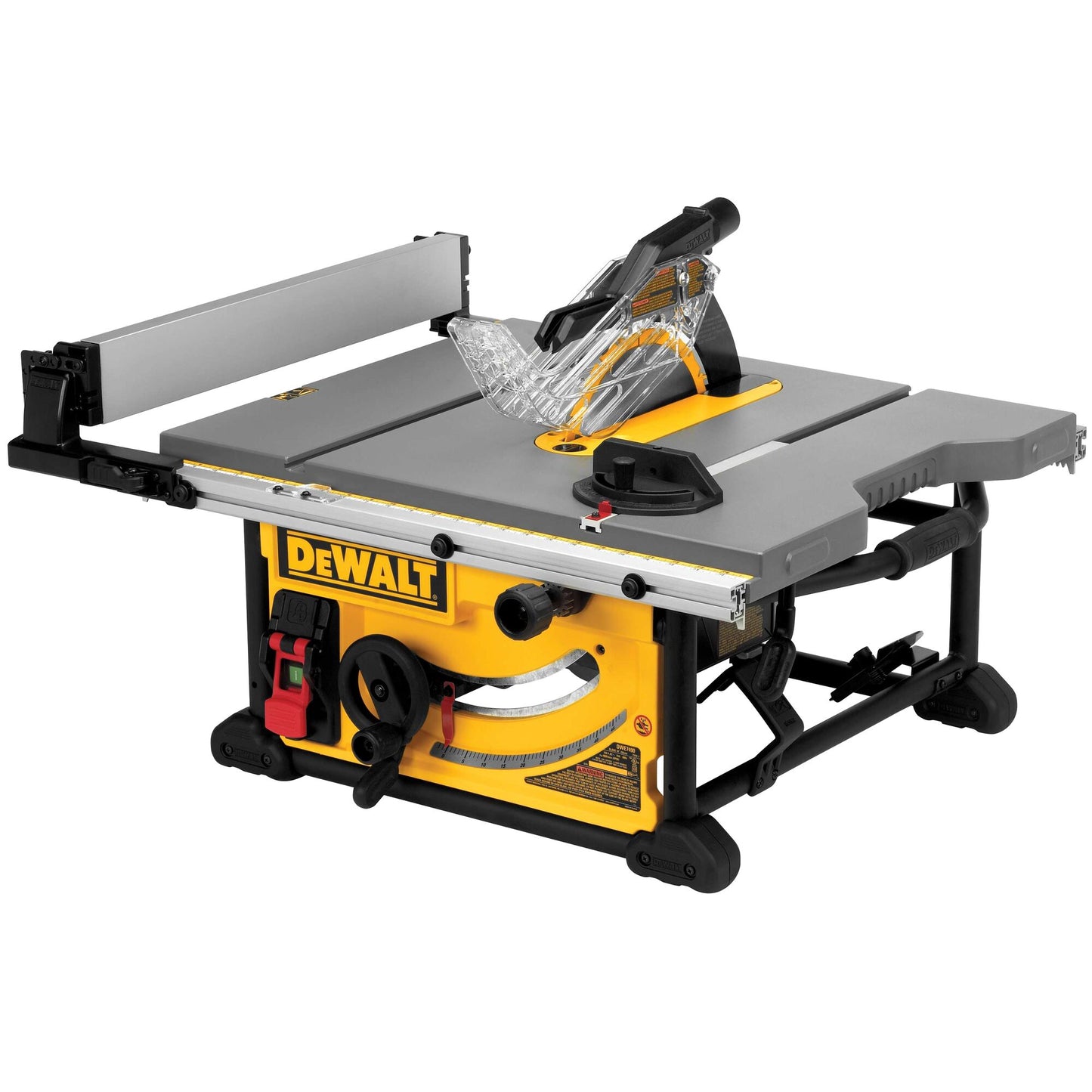 DEWALT 10" Jobsite Table Saw 32 - 1/2" (82.5cm) Rip Capacity, and a Rolling Stand