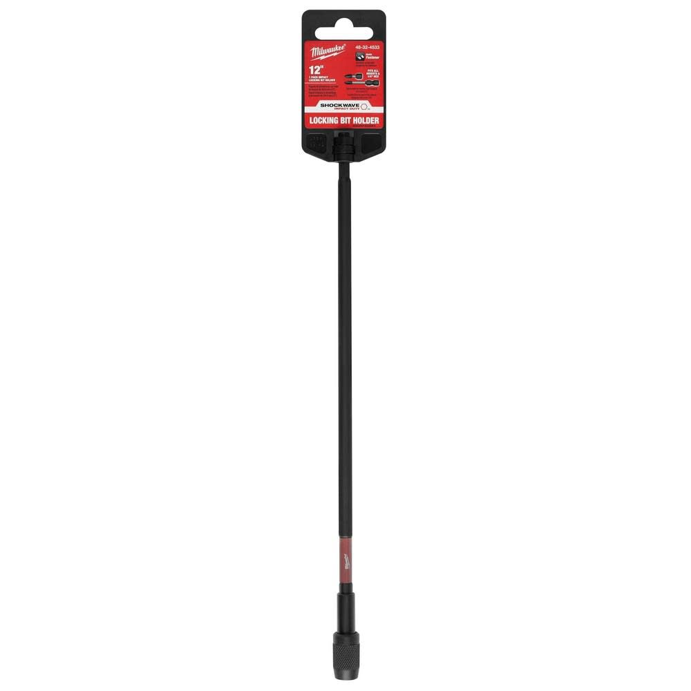Milwaukee Shockwave Impact Duty Locking Bit Holder, 12in. Milwaukee Tools