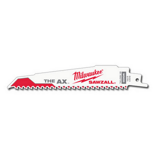 SAWZALL® The AX™ Nail Embedded Wood Blades Milwaukee Tools