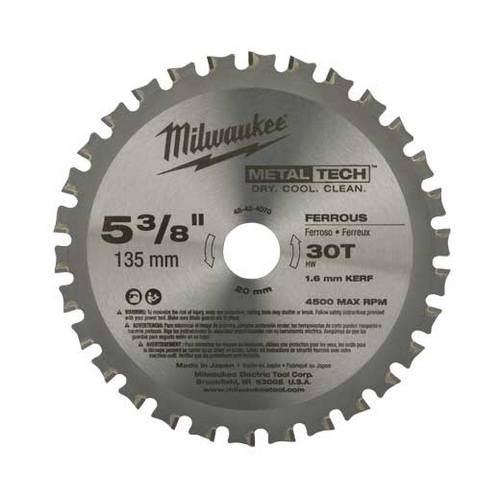 5-3/8" Circular Saw Metal Cutting Blades