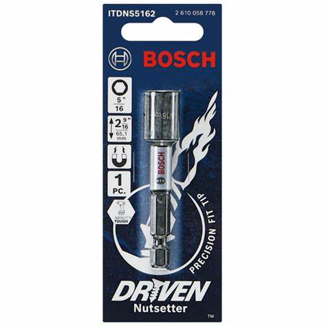 Bosch 5/16-in x 2-9/16-in Driven Impact Nutsetter Bosch ITDNS5162 Bosch