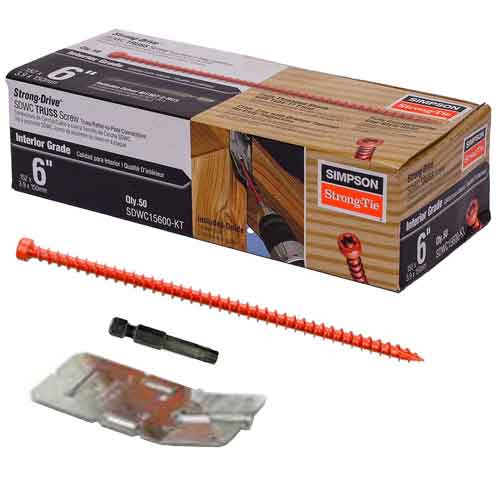 SDWC15600-KT 6" Strong Drive® Structural Screws