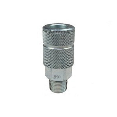3/8" Automotive Coupler, 1/4" MPT Coilhose Pneumatics