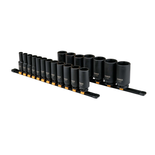 DEWALT Deep Impact Socket Set, 19-Piece, 1/2" Drive DeWalt
