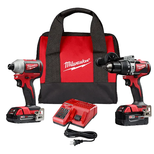 Milwaukee M18 Brushless Hammer Drill/Impact Combo Kit