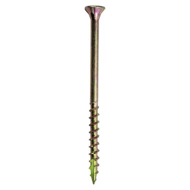 Grip Rite 10-Lb #9 x 3-in Bugle-Head Yellow Zinc Type 17 Star-Drive Interior Wood Screw