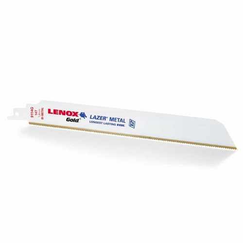 Gold Extreme Metal Reciprocating Saw Blades 9" , 14 TPI Lenox