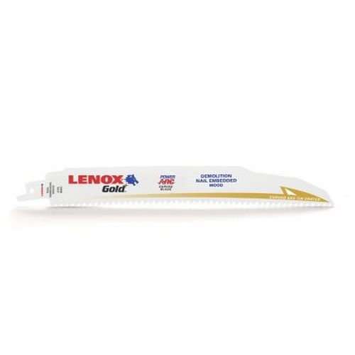 GOLD™ POWER ARC™ Reciprocating Saw Blade 9" Lenox