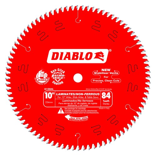 10 in. x 84 Tooth Laminates & Non-Ferrous Metals Saw Blade
