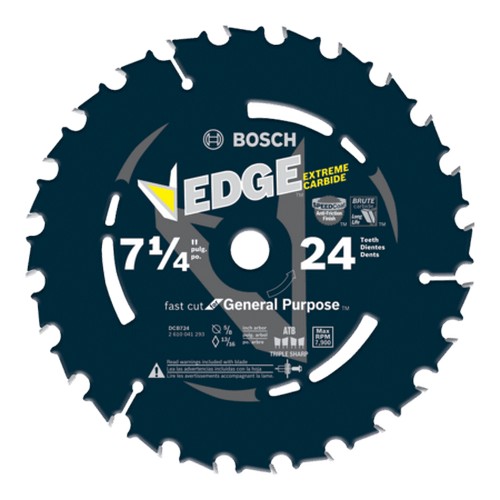 7-1/4 In. 24 Tooth Edge Circular Saw Blade for Framing Bosch