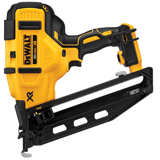 DEWALT 20V MAX* XR® 16 GA Cordless Angled Finish Nailer - Tool Only