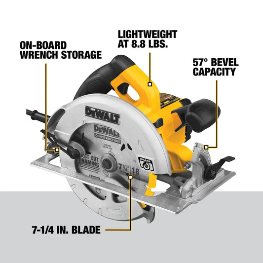 DEWALT 7-1/4 in. Lightweight Circular Saw DWE575SB