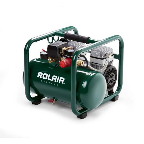 1 HP - Ultra-Quiet (115V) 2.4CFM@90PSI 2.5 Gall Oil Less Compressor