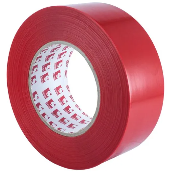 S133-2-RED - 2'' X 60 Yds Red Pinked Poly Tape Polar Tool & Supply