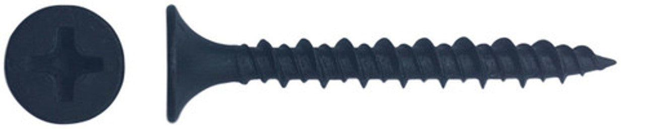615HL #6 x 1-5/8" Drywall Screw, Hi-Low Thread, Steel, Phosphate Coated, Phillips Drive (Box of 5000)