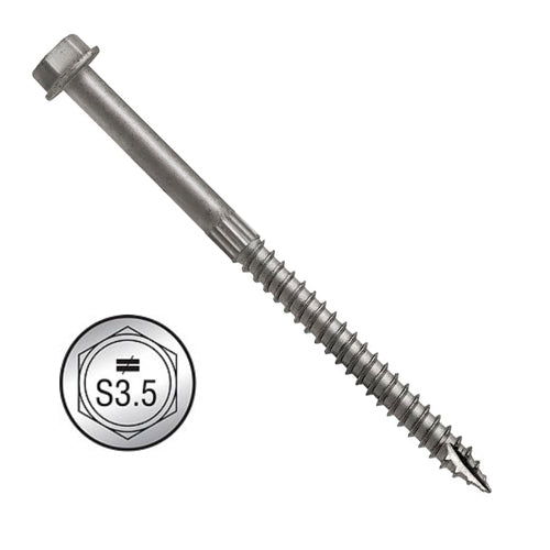 SDS25312 - 3 1/2" SDS Simpson Strong Tie Connector Screw 900Ct