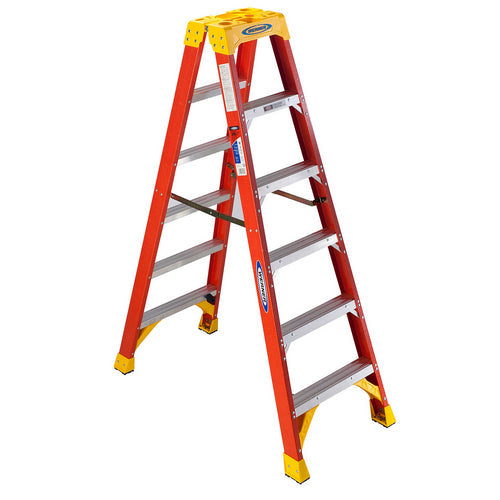 Fiberglass 6ft Twin Stepladder