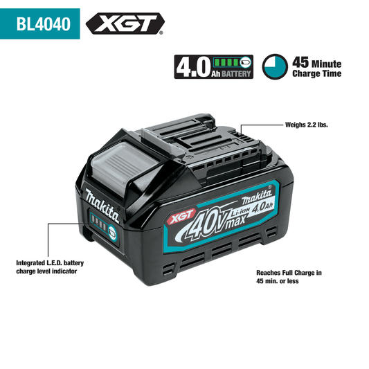 Makita 40V max XGT® 4.0Ah Battery, 2/pk (BL4040-2) Makita Products