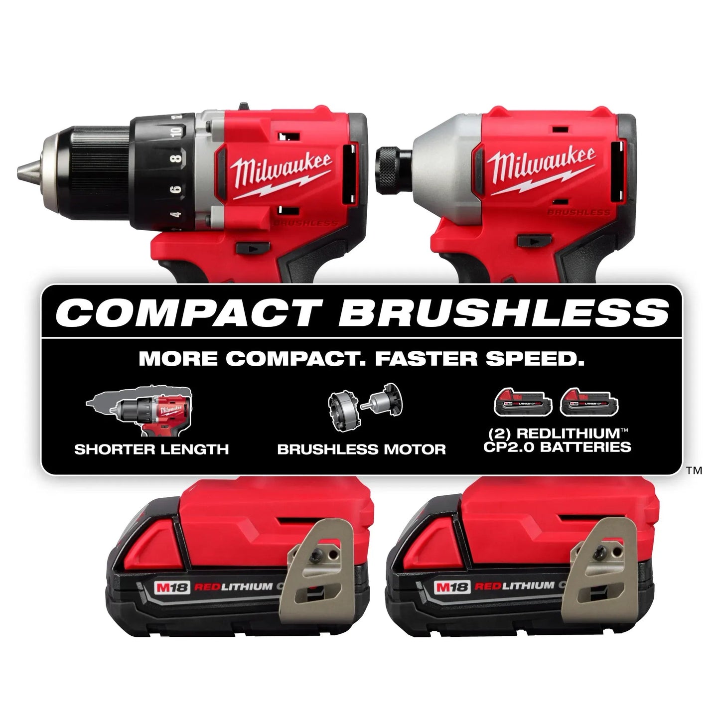 Milwaukee M18 Compact 2-Tool Combo Kit Milwaukee Tools