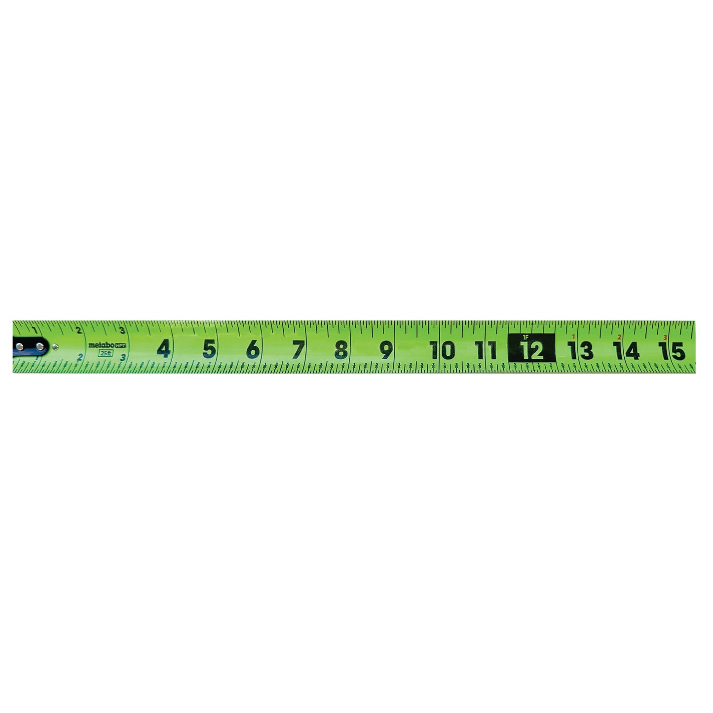 Close up of tape measure blade