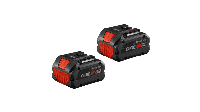 18V CORE18V Lithium-Ion 8.0 Ah PROFACTOR Performance Battery, 2-Pack Bosch