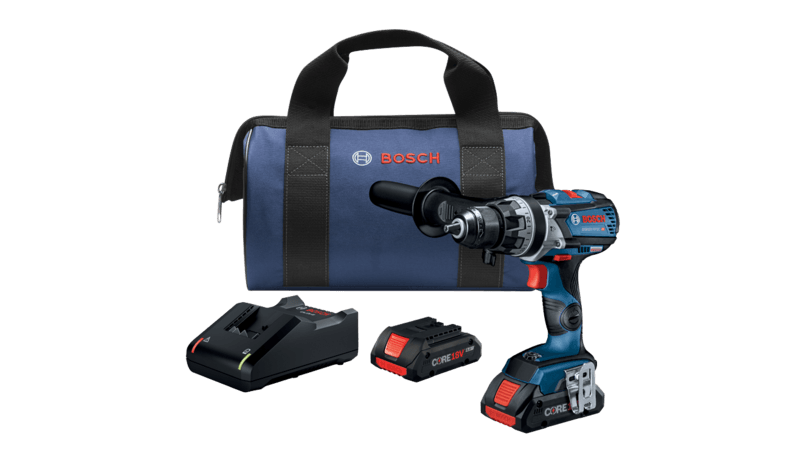 18V Brushless Connected-Ready 1/2 In. Hammer Drill/Driver Kit with (2) CORE18V 4.0 Ah Compact Batteries Bosch