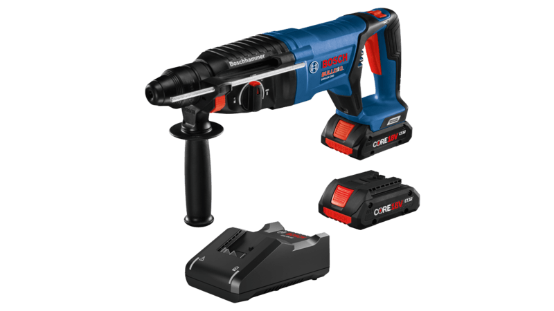 18V EC Brushless SDS-plus® Bulldog™ 1 In. Rotary Hammer Kit with (2) CORE18V 4.0 Ah Compact Batteries Bosch