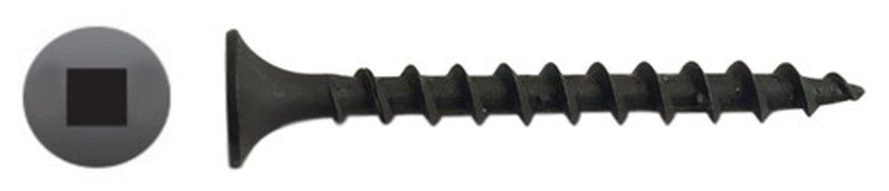 615QC #6 x 1-5/8" Square Bugle Head Drywall Screw, Coarse Thread, Phosphate (Box of 5000) Intercorp