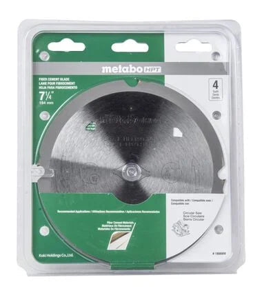 4-Teeth Polycrystalline Diamond 7-1/4-Inch Dry Cutting Fiber Cement Saw Blade