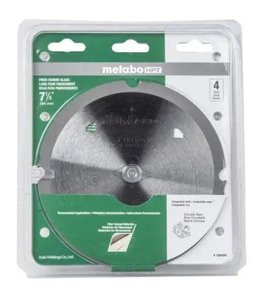 4-Teeth Polycrystalline Diamond 7-1/4-Inch Dry Cutting Fiber Cement Saw Blade Metabo