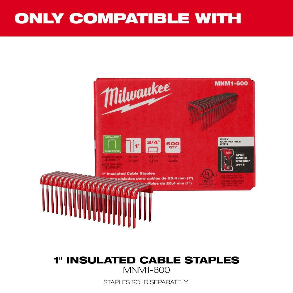 Milwaukee M12™ Cable Stapler (BARE TOOL) Milwaukee Tools