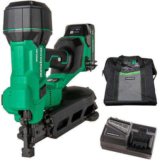18V MultiVolt™ Brushless 1-3/4" Coil Roofing Nailer (1 x 2.0Ah) | Metabo HPT NV1845DA Metabo