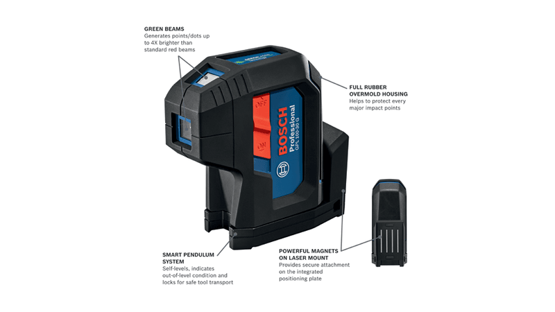 Green-Beam Three-Point Self-Leveling Alignment Laser Bosch