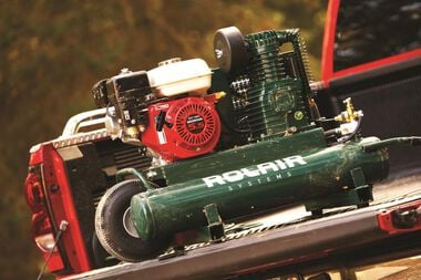 Rolair 6590HK18 6.5 HP 8-Gallon Gas-Powered Wheelbarrow Air Compressor Rolair