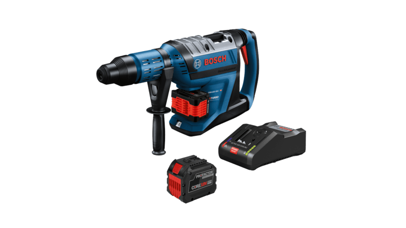 PROFACTOR 18V Hitman Connected-Ready SDS-max® 1-7/8 In. Rotary Hammer Kit with (2) CORE18V 12.0 Ah PROFACTOR Exclusive Batteries Bosch