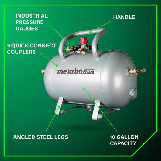 Metabo HPT 10 Gallon ASME Certified Reserve Tank Metabo