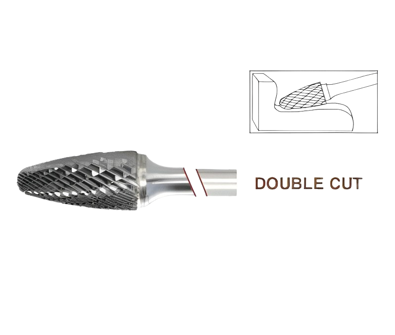 SF-51 Tree Shape Radius Premium Carbide Burr, Double Cut, Norseman Drill 18469 Polar Tool & Supply