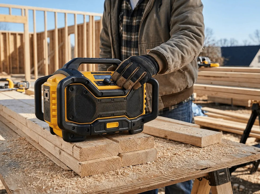 Best Jobsite Radio: DEWALT DCR025 Bluetooth Radio + Charger
