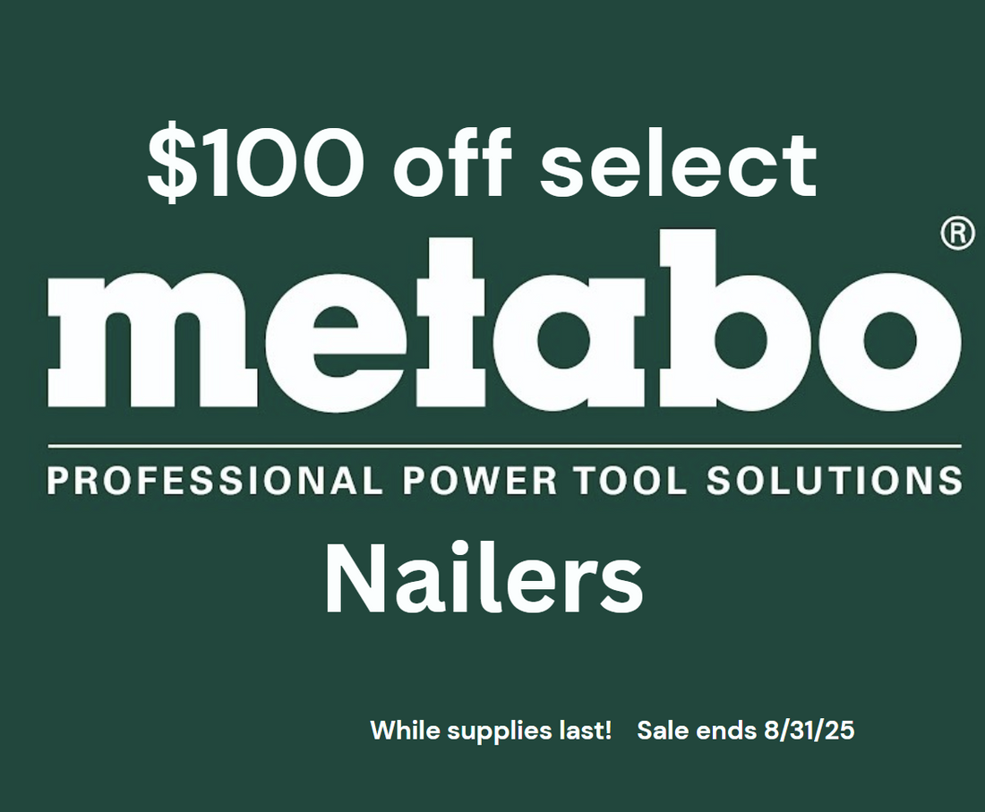 Metabo Logo and a message about our metabo sale