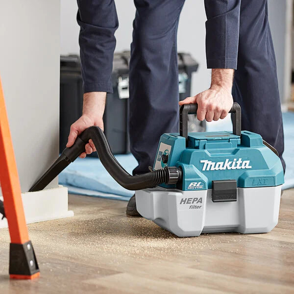 Clean Jobsites, Anywhere: The Power of the 18V LXT® Cordless 2 Gallon HEPA Wet/Dry Dust Extractor/Vacuum (SKU XCV11Z)