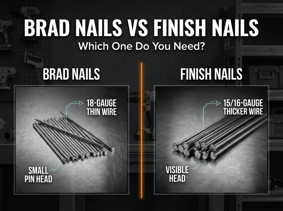 Brad Nails vs. Finish Nails: Which One Do You Need?