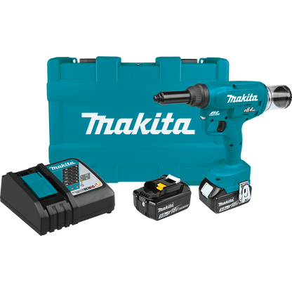 Makita 18V LXT® Brushless Cordless Rivet Tool Kit (XVR02T)