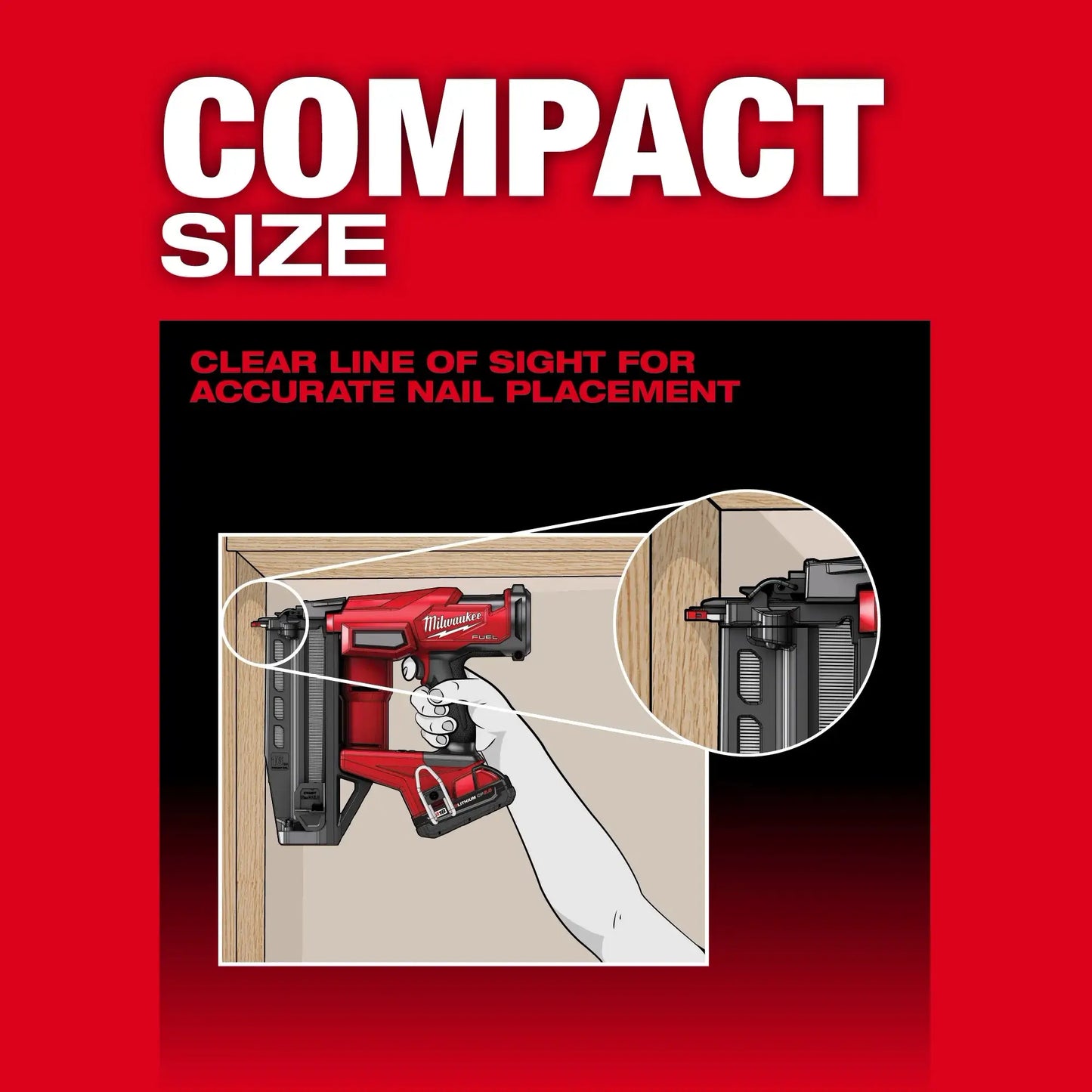 Milwaukee M18 FUEL 16 Gauge Straight Finish Nailer (Bare Tool) 3020-20