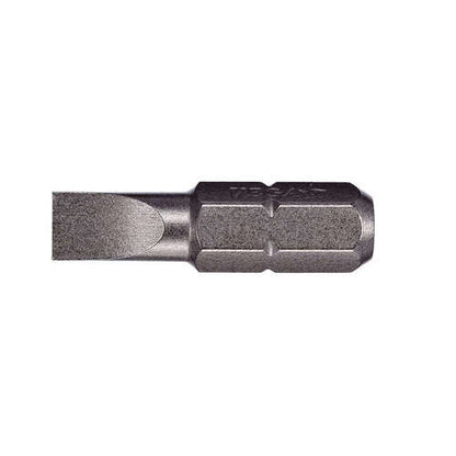 Vega Tools 125F06A Insert Slotted Driver Bit -.036 x.232 Tip - 1/4 in-Hex Shank - 1" Length - S2 Modified Steel
