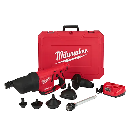 Milwaukee M12 AIRSNAKE Drain Cleaning Air Gun Kit