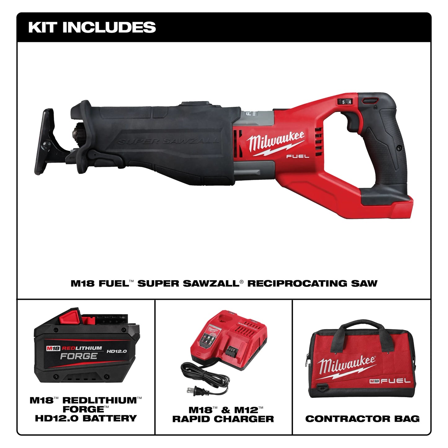 M18 FUEL™ SUPER SAWZALL® Reciprocating Saw Kit 2722-21HD